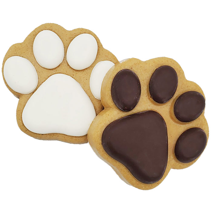 Claudia's Canine Bakery Carob & Yogurt Peanut Butter Paw Prints