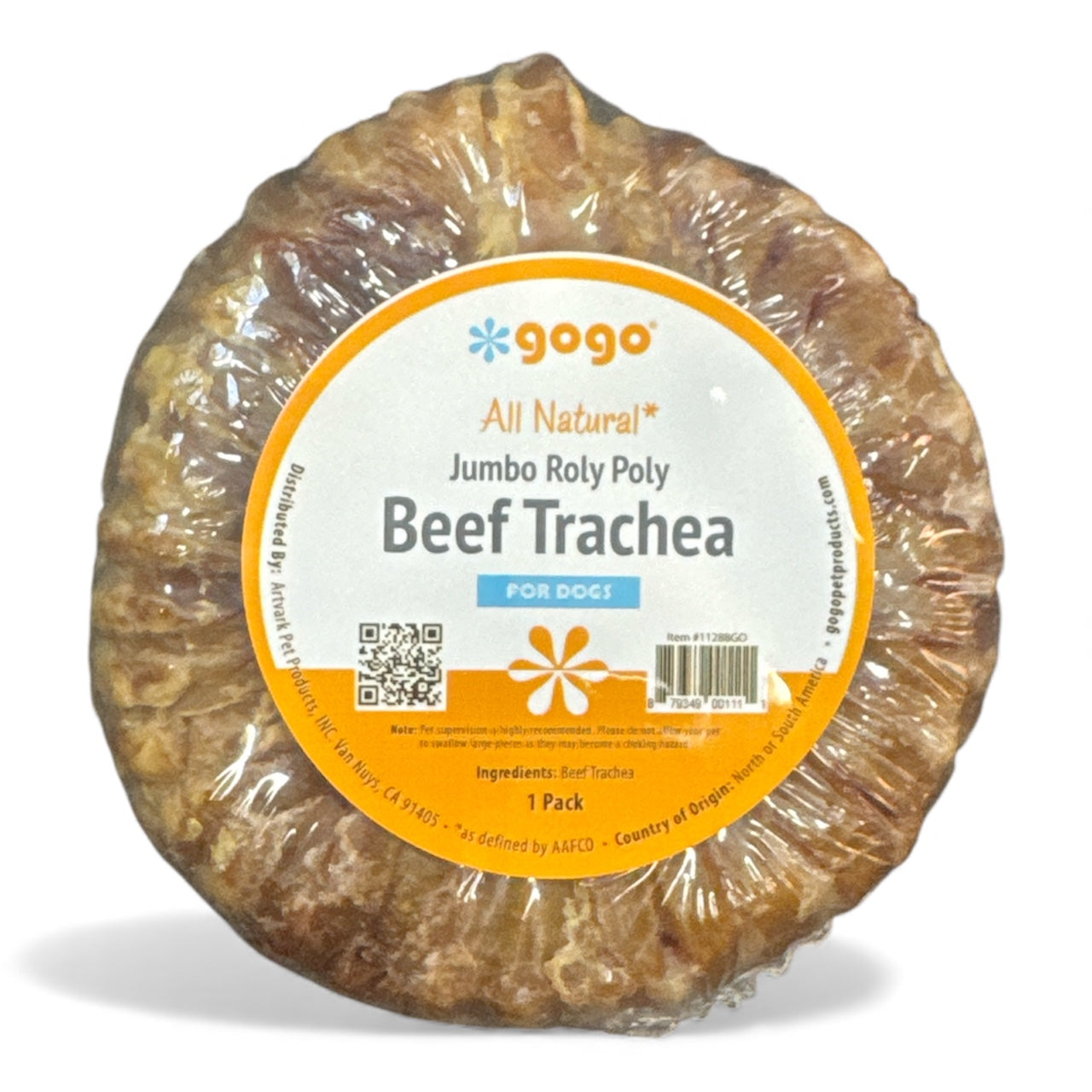 GoGo Jumbo Roly Poly Beef Trachea