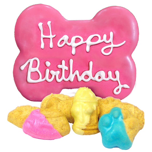 Claudia's Canine Bakery 7oz Pink Happy Birthday Clamshell