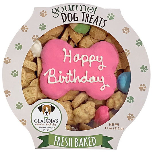 Claudia's Canine Bakery 11oz Pink Happy Birthday