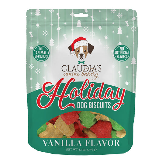 Claudia's Canine Bakery Vanilla Holiday Dog Biscuits