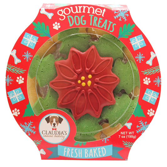 Claudia's Canine Bakery Poinsettia Flower Tub